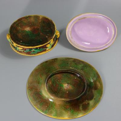 George Jones Majolica Oak and Acorns Box