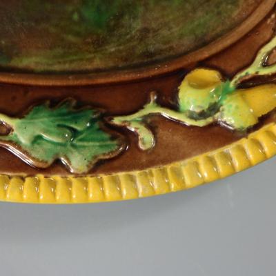 George Jones Majolica Oak and Acorns Box