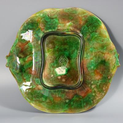 George Jones Majolica Strawberry Serving Dish