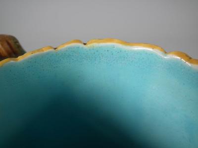 George Jones Victorian George Jones Majolica Rustic Blossom Pitcher