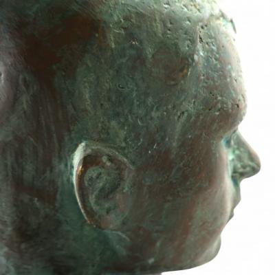 George Kolbe Set of 2 Bronze sculptures on granite steles by a student of Georg Kolbe 1925
