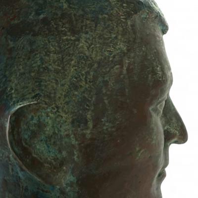 George Kolbe Set of 2 Bronze sculptures on granite steles by a student of Georg Kolbe 1925