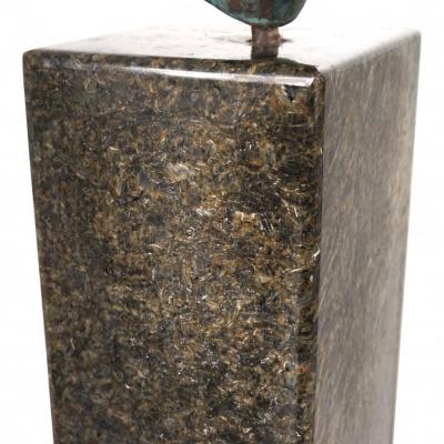 George Kolbe Set of 2 Bronze sculptures on granite steles by a student of Georg Kolbe 1925