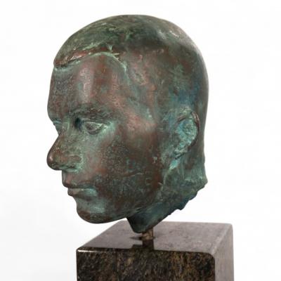 George Kolbe Set of 2 Bronze sculptures on granite steles by a student of Georg Kolbe 1925