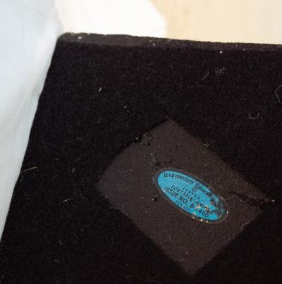 George Kovacs Geometric Orange Red Chrome Floor Lamp