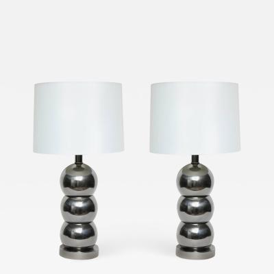 George Kovacs George Kovacs Stacked Gunmetal Ball Lamps