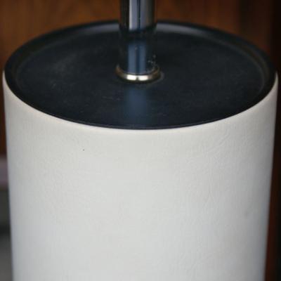 George Kovacs George Kovacs White Leather Table Lamp