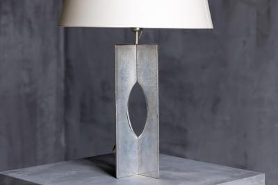 George Kovacs Minimalist Steel Table Lamp France 1970s