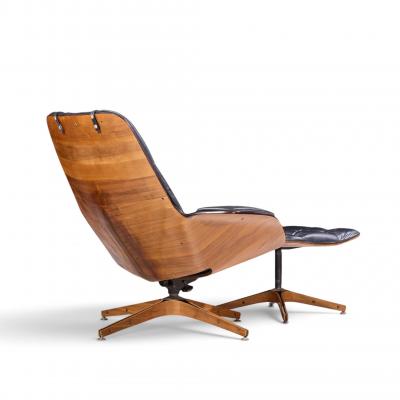 George Mulhauser George Mulhauser for Plycraft Mr Chair Mid Century Lounge Chair and Ottoman