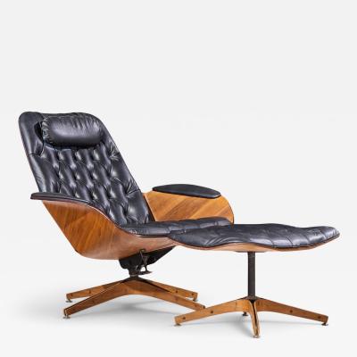 George Mulhauser George Mulhauser for Plycraft Mr Chair Mid Century Lounge Chair and Ottoman