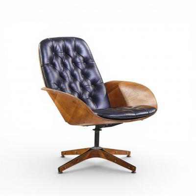George Mulhauser George Mulhauser for Plycraft Mrs Chair Mid Century Lounge Chairs Pair