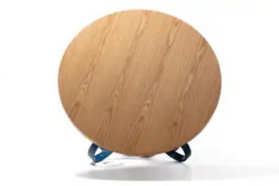 George Mulhauser Plycraft Oak Blue Lacquer Sultana Table by George Mulhauser c 1950s