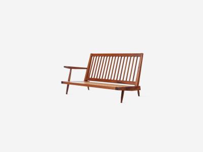 George Nakashima 4 Settee with Right Shaped Arm
