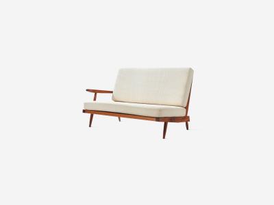 George Nakashima 4 Settee with Right Shaped Arm