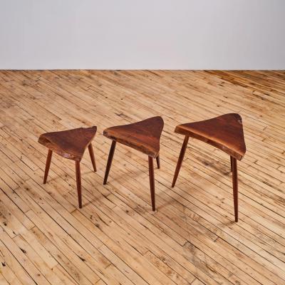George Nakashima AMOEBA NESTING TABLES 1987