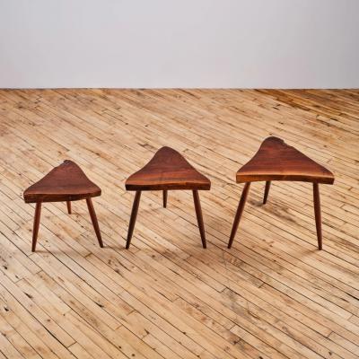 George Nakashima AMOEBA NESTING TABLES 1987