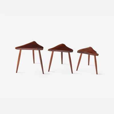 George Nakashima AMOEBA NESTING TABLES 1987