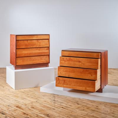 George Nakashima Early Chests of Drawers Pair 
