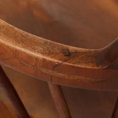 George Nakashima George Nakashima Armchairs Black Walnut Signed with Clients Name