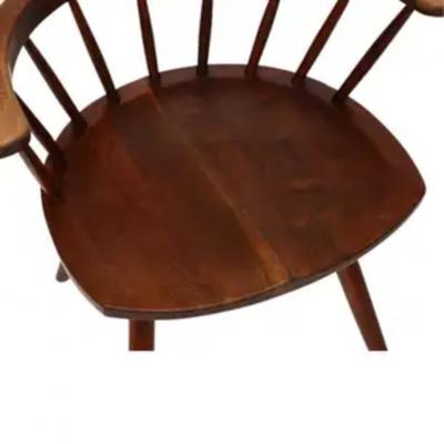 George Nakashima George Nakashima Armchairs Black Walnut Signed with Clients Name