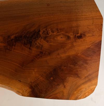George Nakashima George Nakashima Conoid Coffee Table English Walnut with Rosewood Butterfly