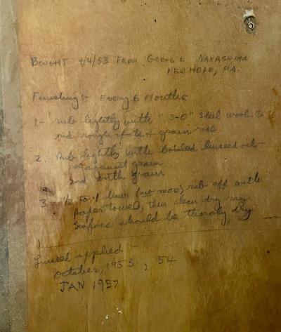 George Nakashima George Nakashima Mid Century Modern American Walnut Rare Dresser USA 1953