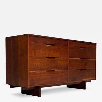 George Nakashima George Nakashima Mid Century Modern Double Chest of Drawers Sap Walnut