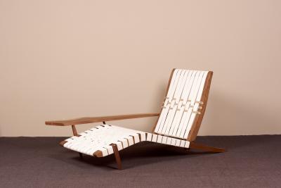 George Nakashima George Nakashima Studio Chaise Lounge Long Chair in Walnut US 2021