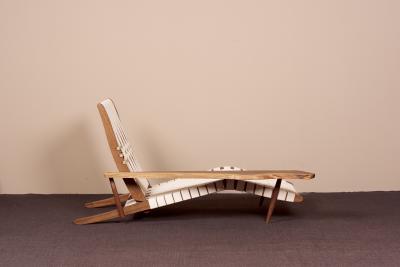George Nakashima George Nakashima Studio Chaise Lounge Long Chair in Walnut US 2021