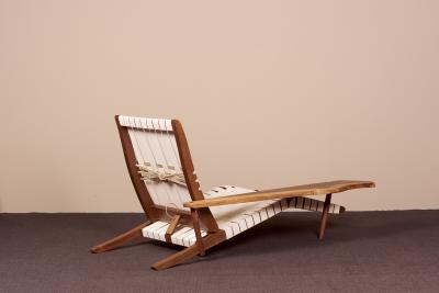 George Nakashima George Nakashima Studio Chaise Lounge Long Chair in Walnut US 2021
