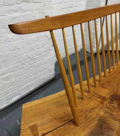 George Nakashima George Nakashima Studio Conoid Bench Signed Mira Nakashima 1992
