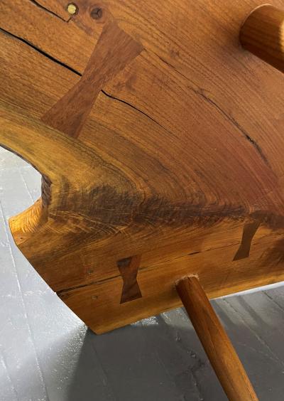 George Nakashima George Nakashima Studio Conoid Bench Signed Mira Nakashima 1992