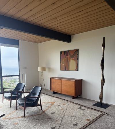 George Nakashima George Nakashima Studio Craft Credenza Solid American Walnut Live Edge Top