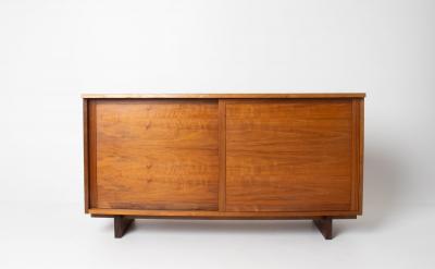 George Nakashima George Nakashima Studio Craft Credenza Solid American Walnut Live Edge Top