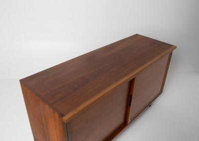 George Nakashima George Nakashima Studio Craft Credenza Solid American Walnut Live Edge Top