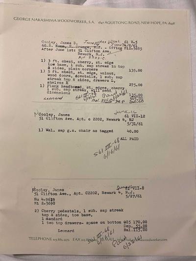 George Nakashima George Nakashima Walnut Sideboard 1961