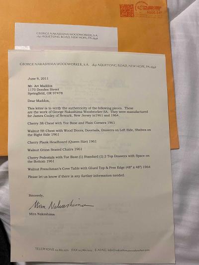 George Nakashima George Nakashima Walnut Sideboard 1961