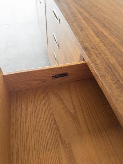 George Nakashima George Nakashima Walnut and Brass Monumental Cabinet for Widdicomb