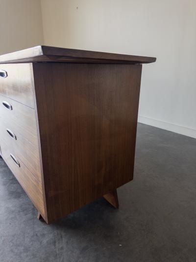 George Nakashima George Nakashima Walnut and Brass Monumental Cabinet for Widdicomb