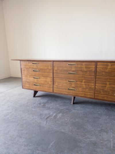 George Nakashima George Nakashima Walnut and Brass Monumental Cabinet for Widdicomb