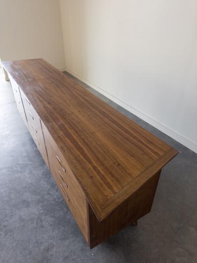 George Nakashima George Nakashima Walnut and Brass Monumental Cabinet for Widdicomb