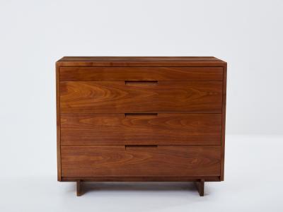 George Nakashima George Nakashima black american walnut chest of drawers 1955