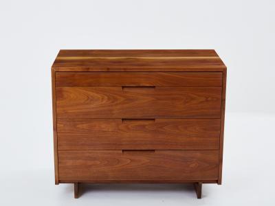 George Nakashima George Nakashima black american walnut chest of drawers 1955