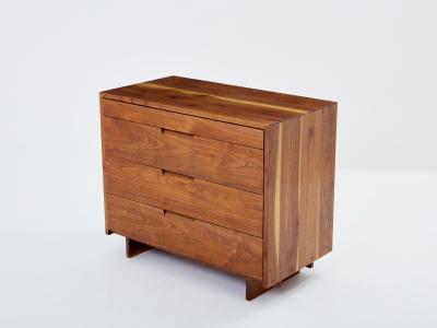 George Nakashima George Nakashima black american walnut chest of drawers 1955