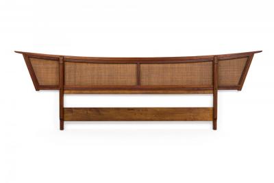 George Nakashima George Nakashima for Widdicomb Furniture Co Sundra Caned Walnut Headboard