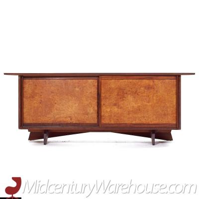 George Nakashima George Nakashima for Widdicomb Walnut and Carpathian Elm Sideboard Credenza