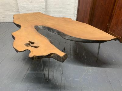 George Nakashima Large Organic Live Edge Coffee Table