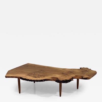 George Nakashima Live Edge Coffee Table by George Nakashima