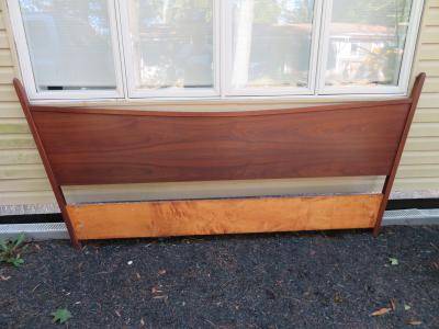 George Nakashima Magnificent George Nakashima Widdicomb Kingsize Headboard Bed Origins Collection