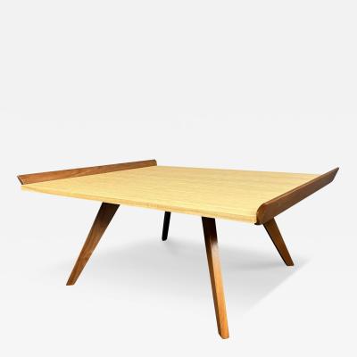 George Nakashima Mid Century Modern Spay Leg Coffee Table by George Nakashima for Knoll